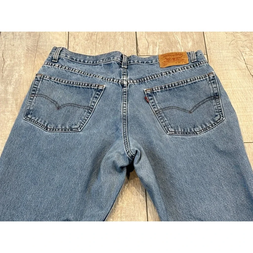 Vintage Y2K Levi's 550 Jeans Mens 37x30 (actual) Blue Denim Relaxed Fit Dad Jean